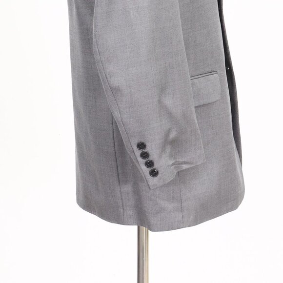 Jones New York 40R Gray Solid 3-Button Sport Coat Blazer Jacket B051 - Picture 8 of 11